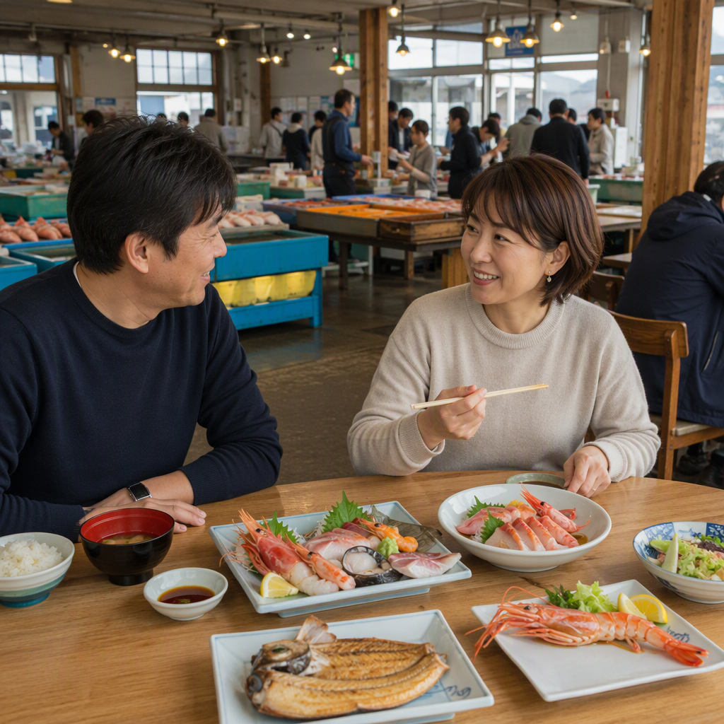 氷見市で初対面のインドアデート|海鮮・カフェと安心な会い方