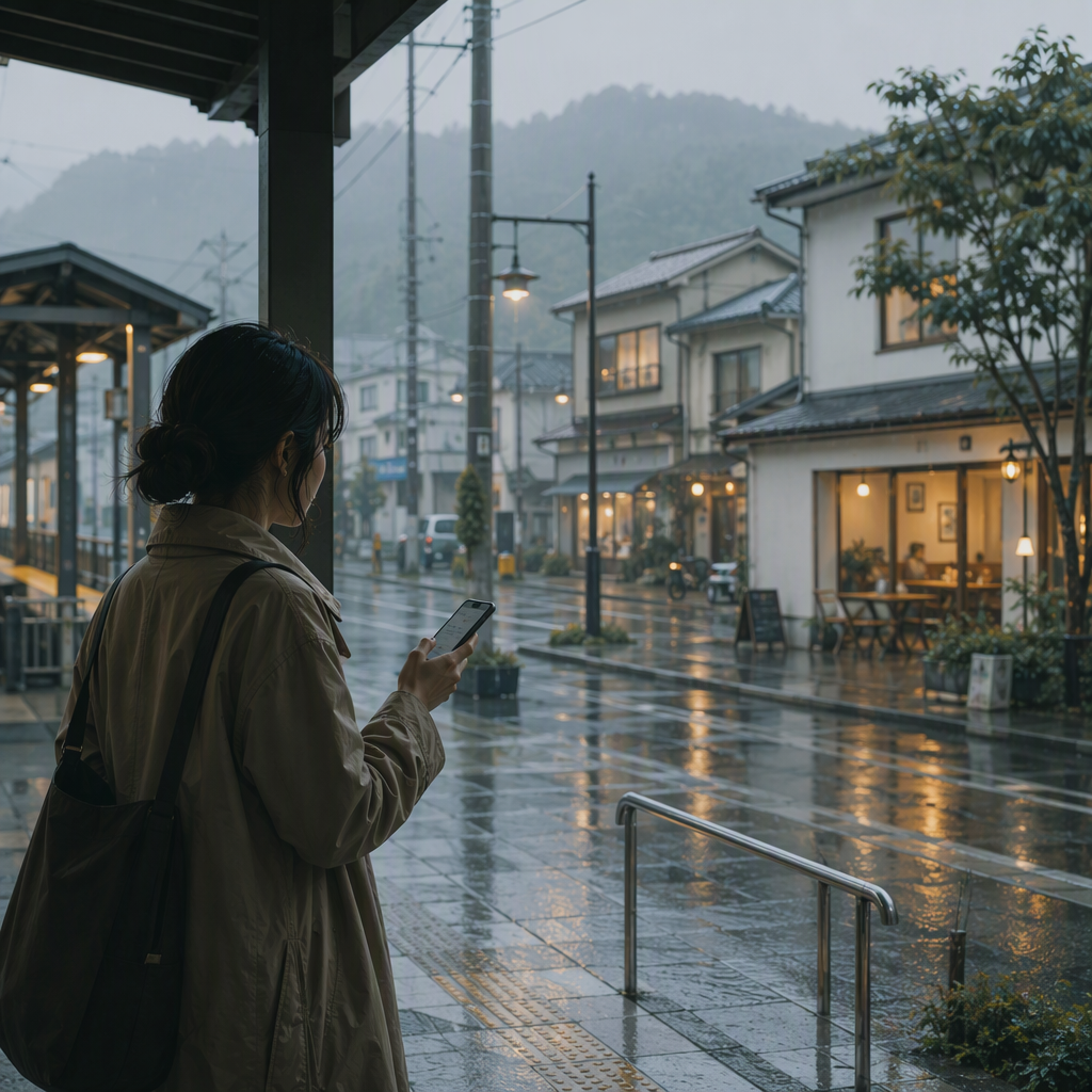 入善町で雨・雪の日の昼カフェデート|安心できる待ち合わせの決め方