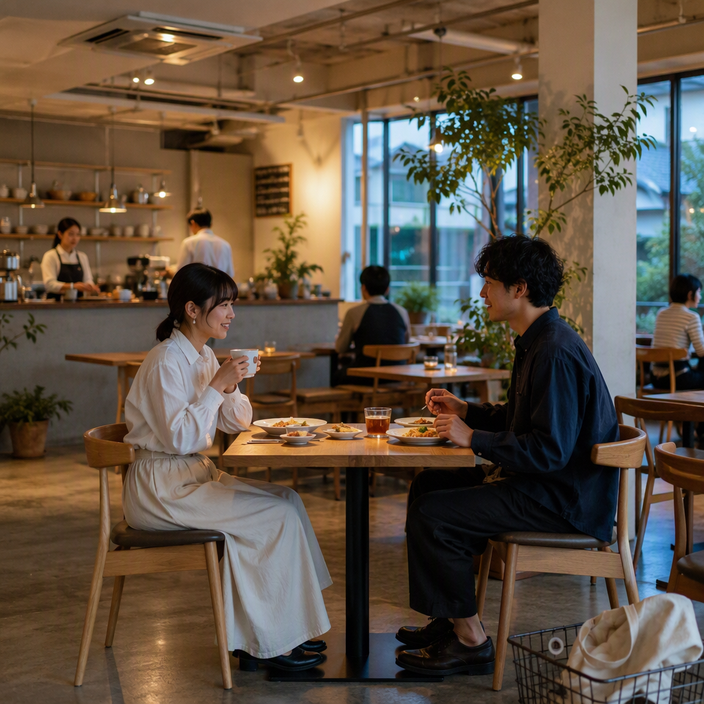 【黒部市】30代女性の仕事帰りに。初対面の夜カフェ選びと会い方