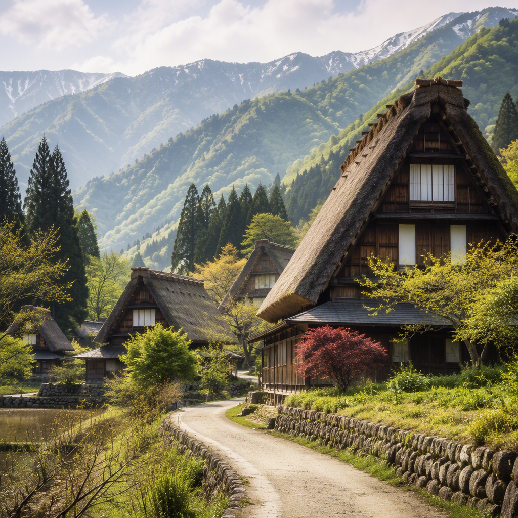 南砺市・五箇山の合掌造り散策|40代女性の穏やかな休日案