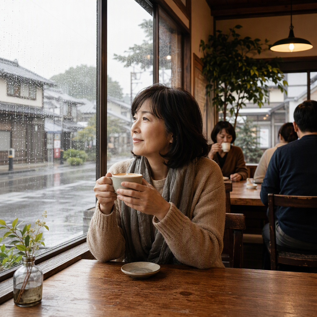 朝日町で雨・雪の日も楽しむ|40代女性の初対面・お茶プラン