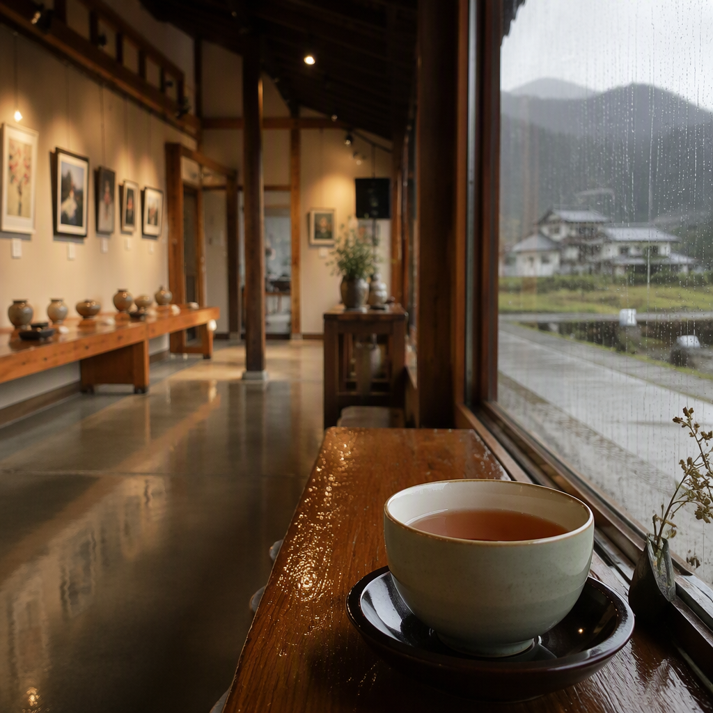朝日町で雨・雪の日も楽しむ|40代女性の初対面・お茶プラン