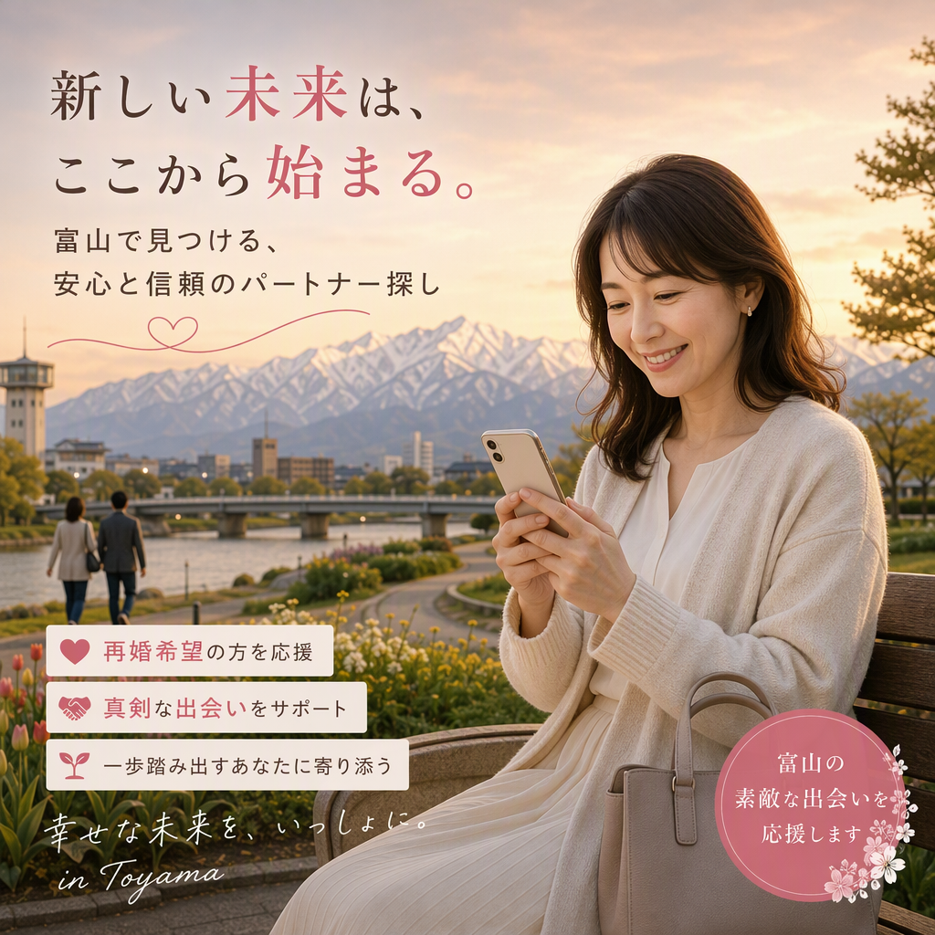 富山で再婚・真剣恋活する方法