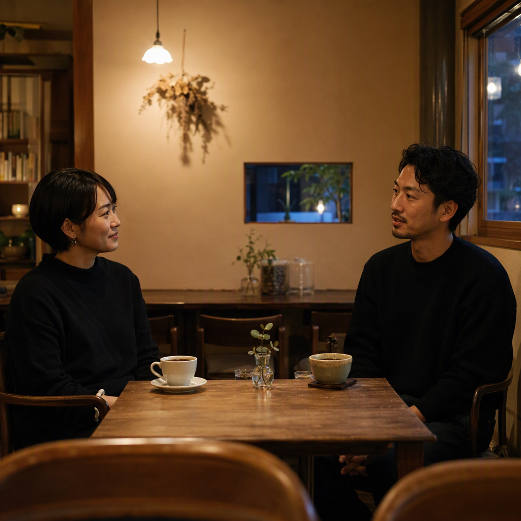 高岡・山町筋で仕事終わりの初デート｜1時間夜カフェの誘い方