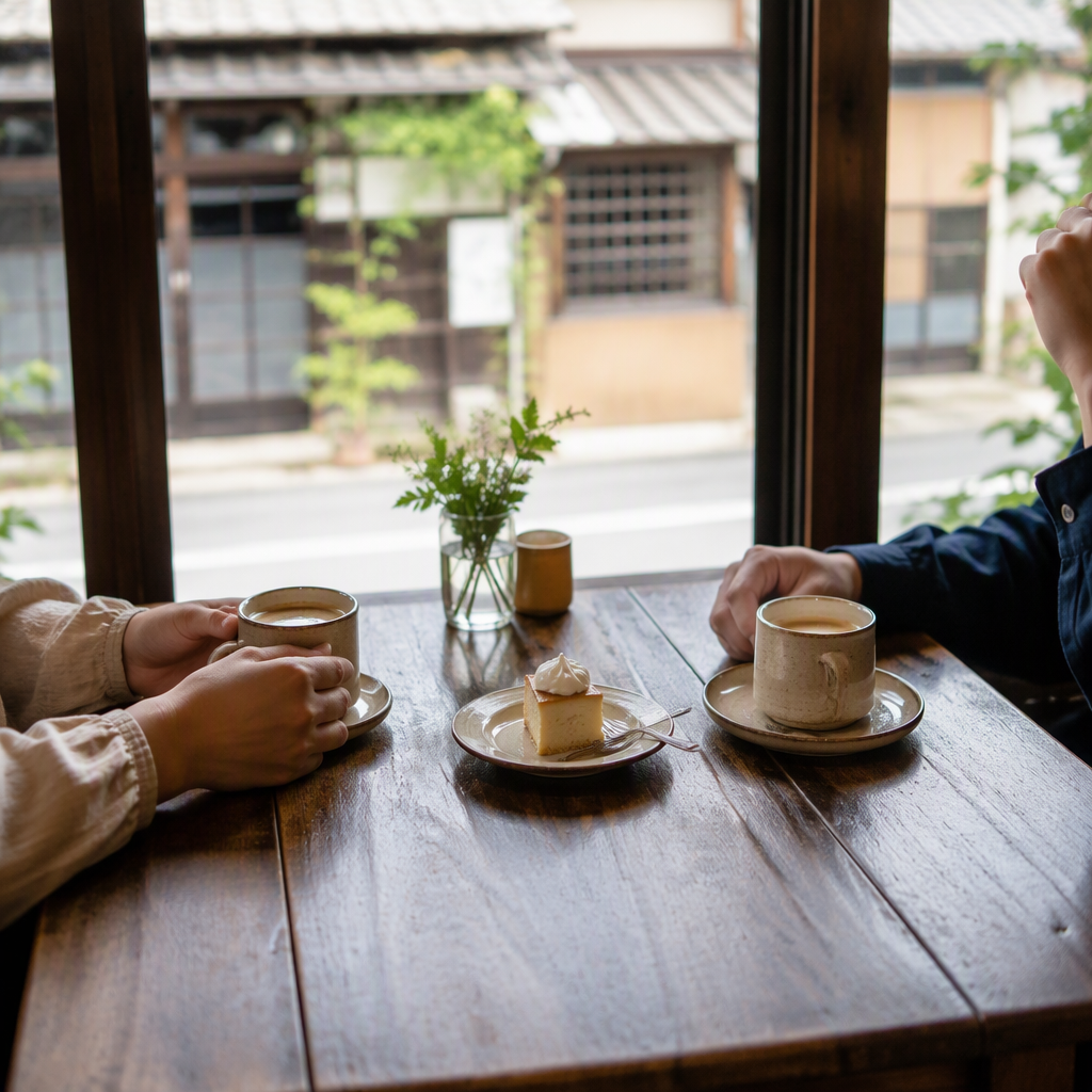 射水市・内川の初デートは昼カフェへ|1時間プランと誘い方