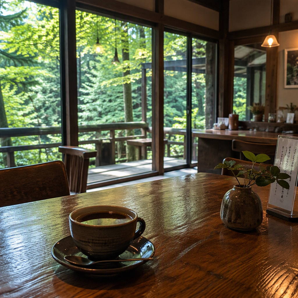 富山郊外の隠れ家カフェで過ごす、大人の贅沢な休日